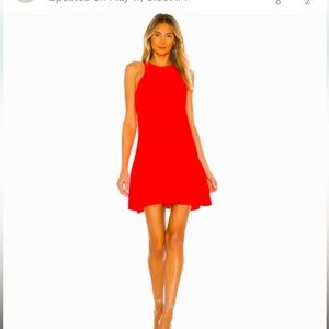 Amanda Uprichard Ezra Dress in Crimson